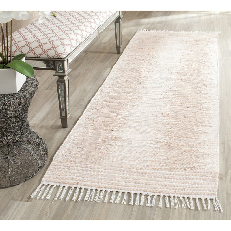 Ambrine Abstract Cotton Hand Woven Area Rug, Runner 69 x 213 cm
