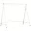 Portique de balancelle en métal blanc, structure de chaise suspendue robuste, capacité de poids de 528 lb, pour aire de jeu sur la pelouse du patio