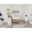 Meuble-lavabo autoportant 36 po avec lavabo en résine blanche et porte d'armoire à fermeture douce et 2 tiroirs-126233368