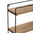 Colesen Stylish Wall Shelf, Oak & Black, 14.6 x 18.1 x 4.7 inches | 100% Melamine Coated Particle Board & Sturdy Metal Frame | Ideal for Home Décor, Storage & Display | Modern Design for Living Room, Office & More