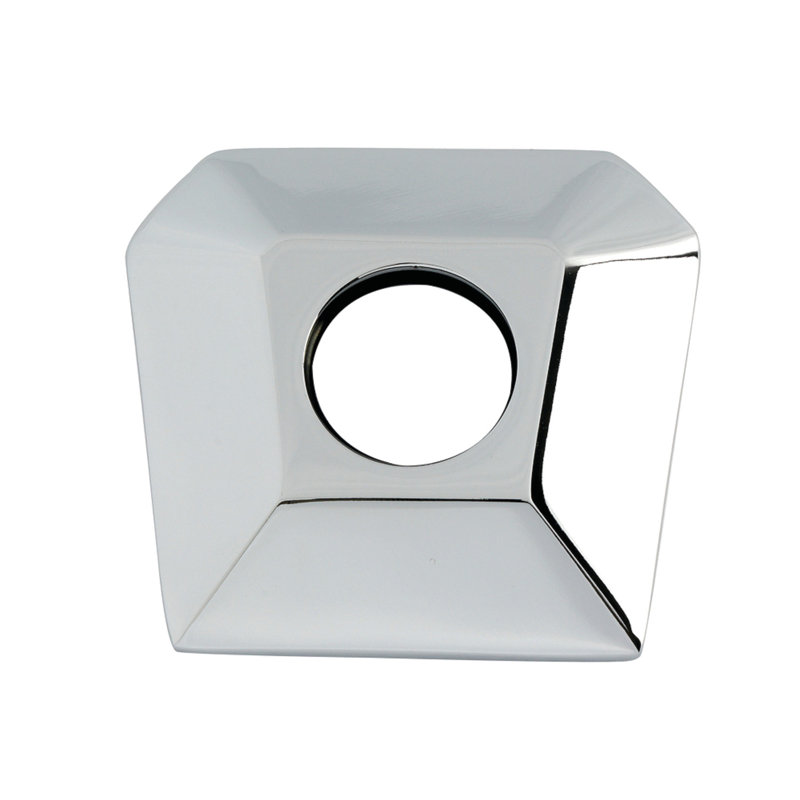Kingston Brass Trapeze Hexagon Shower Arm Flange, Polished Chrome