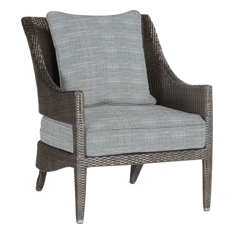 Chaise longue tissée Athena - Noyer noir, Chambray Rollo, Welt, Noyer noir