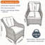 Rectangular 7 - Piece 6 - Person 160Cm L Outdoor Lounge Table Set-1176151107
