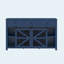 Buffet 55 "avec porte de grange coulissante Farmhouse, armoire de rangement avec tablettes réglables-129098898