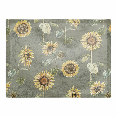 Audraya Cotton Floral Rectangle Placemat