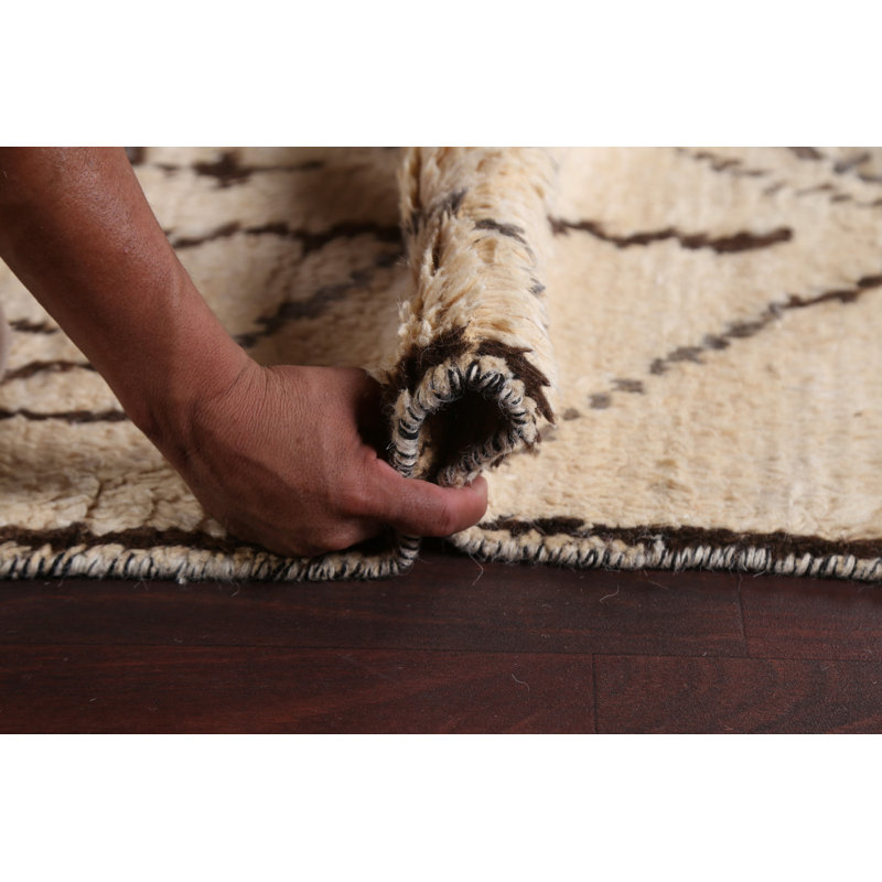 Tapis tribal marocain noué à la main 8 x 11