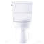 TOTO® Drake® WASHLET®+ Two-Piece Elongated 1.28 GPF Universal Height TORNADO FLUSH® Toilet with S5 Bidet Seat, 10 Inch Rough-In, Cotton White - MW7763446CEFG.10#01