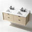 Meuble-lavabo flottant en chêne naturel 60 po-219076260