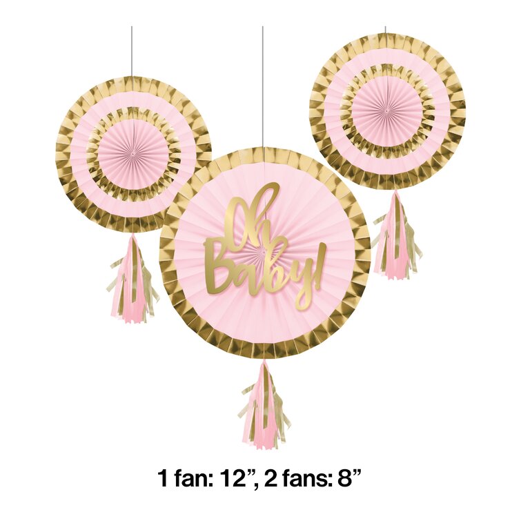 MMTX Baby Shower Decoration Girl, Mixed Rose Gold And White Baby