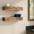 Ayansh 2 Piece Alder Solid Wood Floating Shelf