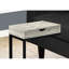 Table d'appoint avec porte-collation - stratifié gris et métal noir