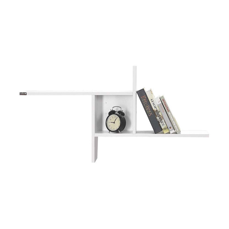 Colesen Modern Wall Shelf, Diamond White, 39.4 x 19.7 x 7.1 inches | 100% Melamine Coated Particle Board, Thickness: 0.6 inches | Sleek Design for Home Decor & Storage Solutions, Durable & Stylish for Any Room