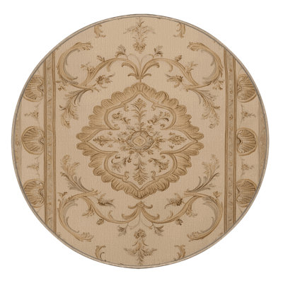 Tapis brun français lavable à la machine