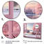 «Pink Winter Window By The Lake», art mural paysage d'hiver-958271454-958271269