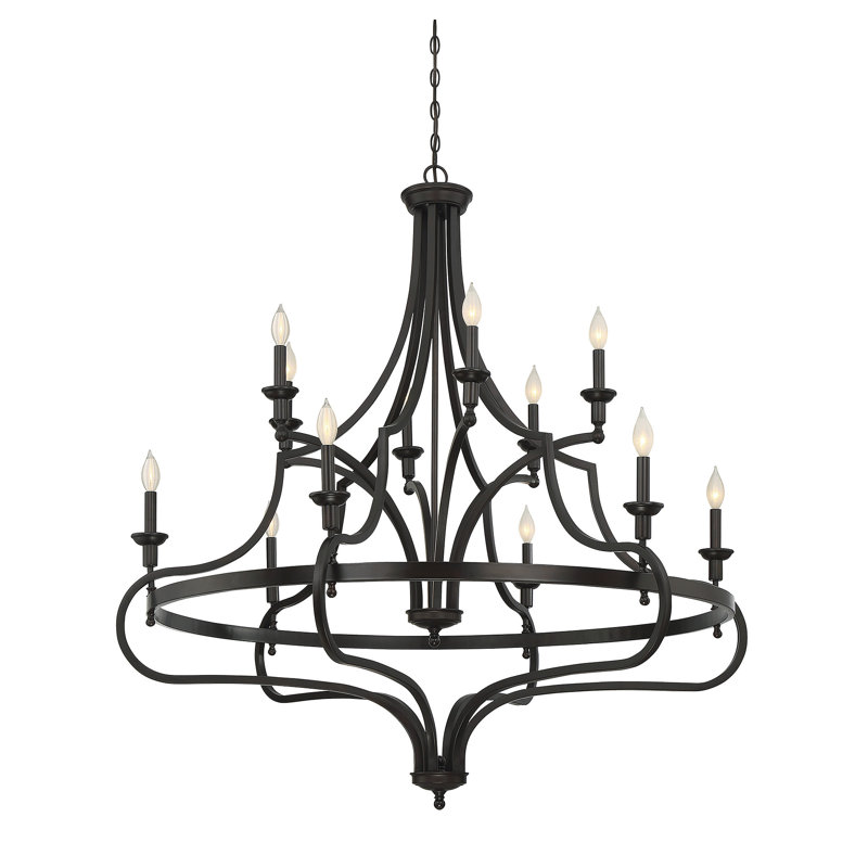 Trenten 12 - Light Candle Style Empire Chandelier