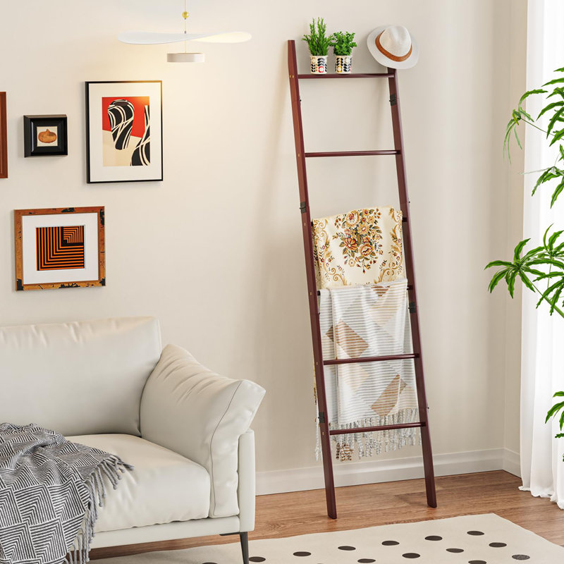 6-Tier Blanket Ladder, Brown