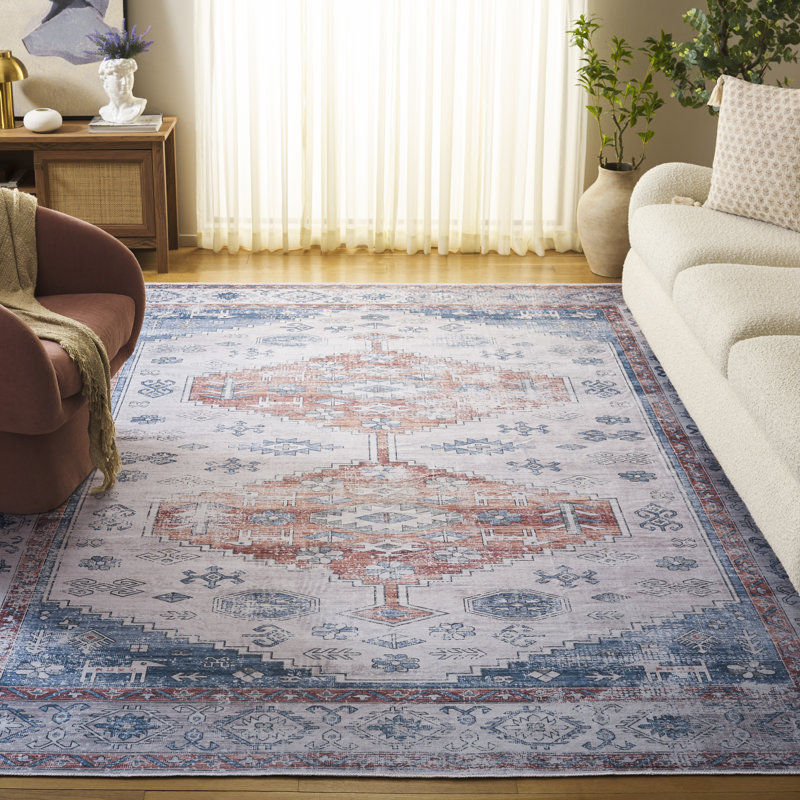 Raynika Performance Machine Washable Southwestern Rug, Rectangle 8' x 10'