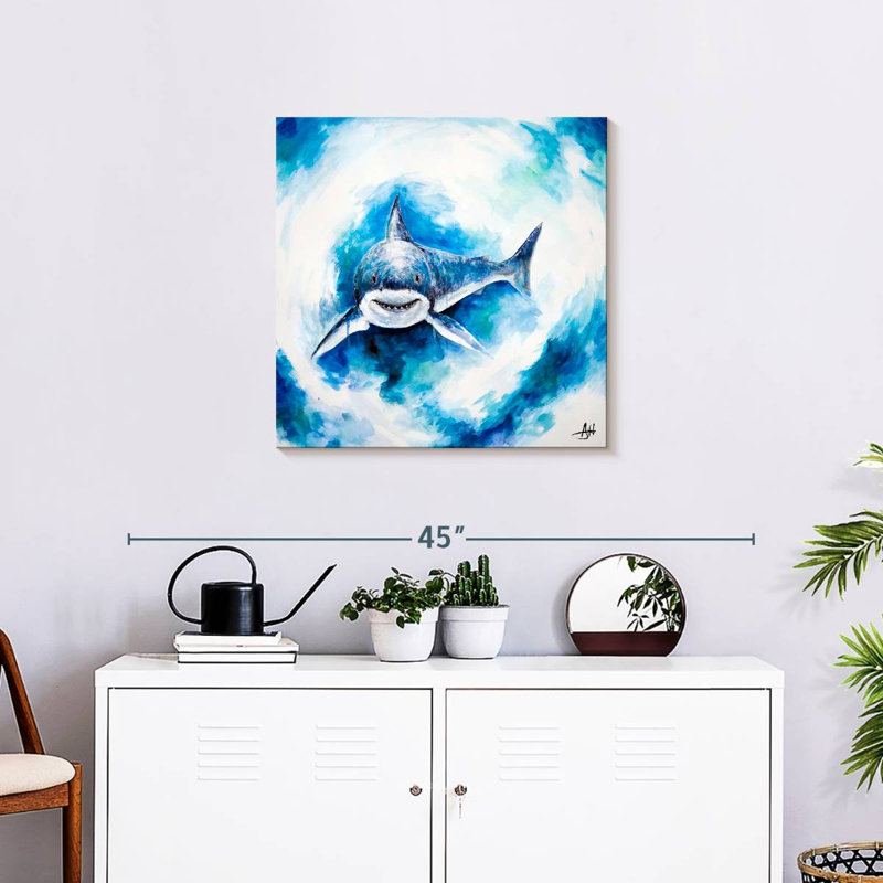 Crowle Signal Shark, 24" H x 24" W