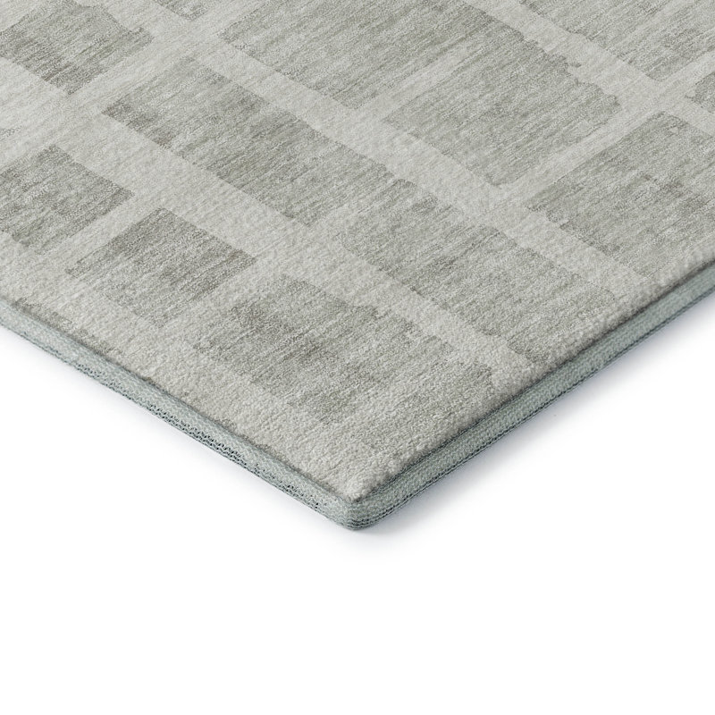 Premium Machine Washable Prisco Ivory Rug, Rectangle 8' x 10'