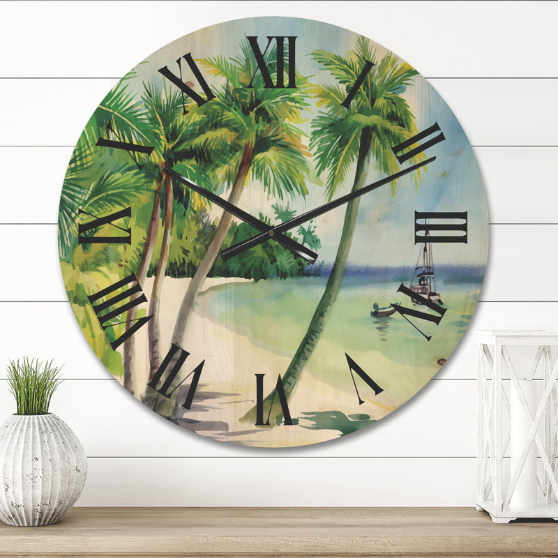 Horloge murale Summer Beach, Moyen