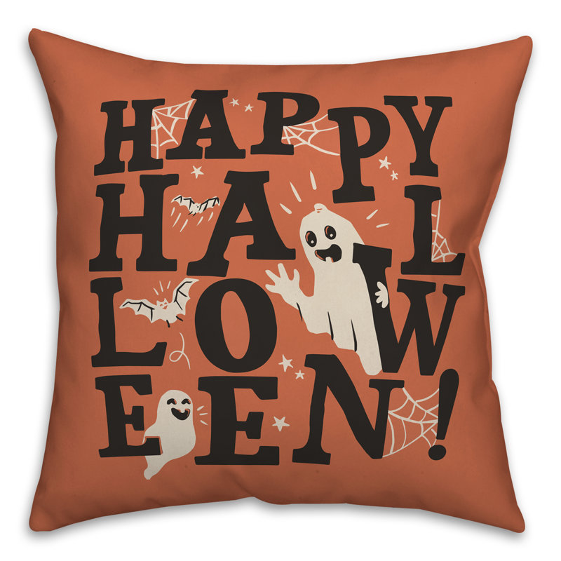  Coussin Happy Happy Orange