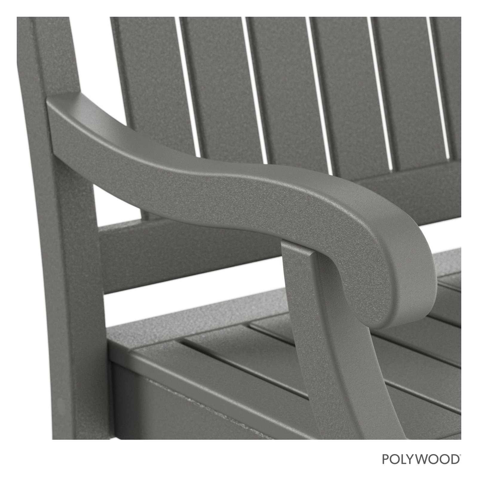 POLYWOOD® Verlyn Patio Armchair, Slate Gray