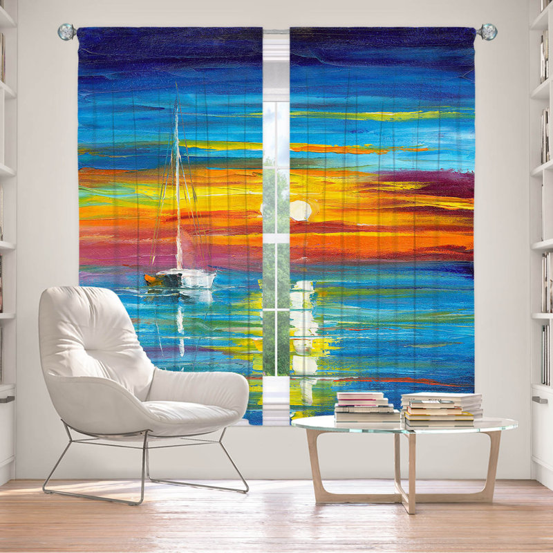 Jenavieve Room Darkening Curtain Pair, 40" W x 82" L