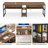 78.7" Double Desk For Two Person With Bookshelves, Rustic Brown Industrial 2-Person Computer Workstation With Storage Shelves, Home Office Study Writing Table