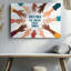 Reproduction d'art sur toile, "Cercle de diverses mains dans un art mural"-1960885915
