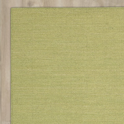 Tapis intérieur / extérieur vert noué à la main Eilerman