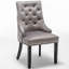 Bechtel 48cm H Tufted Velvet Upholstered Side Chair in Dark Grey-405306439