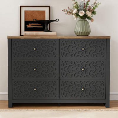 Lukasik 45.4'' W 6-Drawer Double Dresser