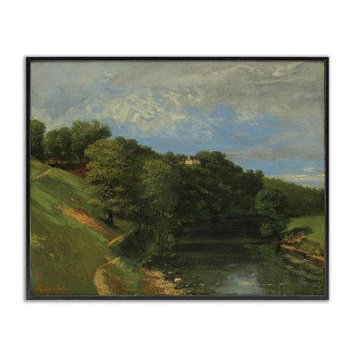 "Classic River Landscape", art giclée par one1000paintings
