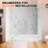 60" x 34" Single Threshold Alcove Shower Base with Left Drain, Integrated Flange and Low Profile Design, Marble White-129241535-129241537