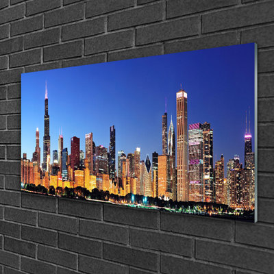 City Houses - Unframed Photograph on Glass