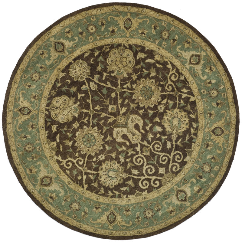Dunbar Hand Tufted Wool Oriental Rug, Round 8'