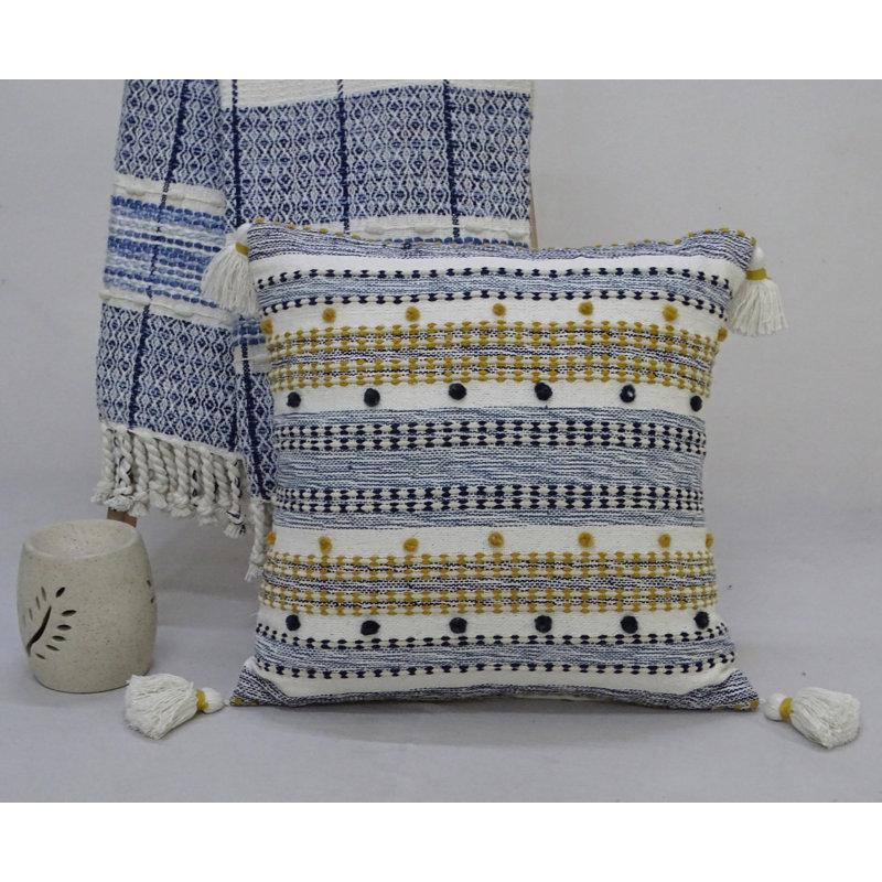 Bhawna's Fusion Cotton Blend Throw Pillow