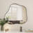 Unique Cloud-Shaped Metal Wall Mirror for Versatile Decoration
