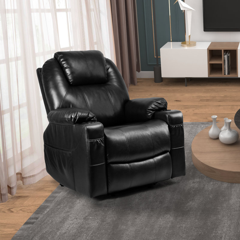 Faux Leather Heated Massage Chair
