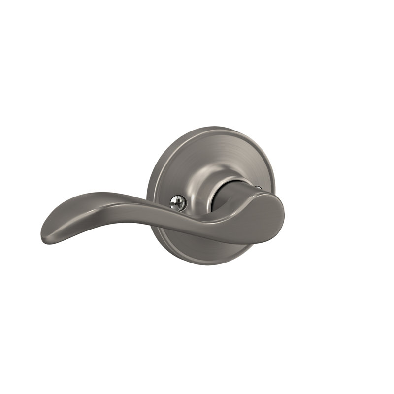 Seville Lever Hall and Closet Lock, Satin Nickel