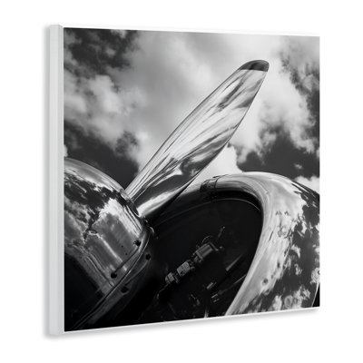 Propeller with Cloud Reflection Wall Plaque Art by Chip Forelli