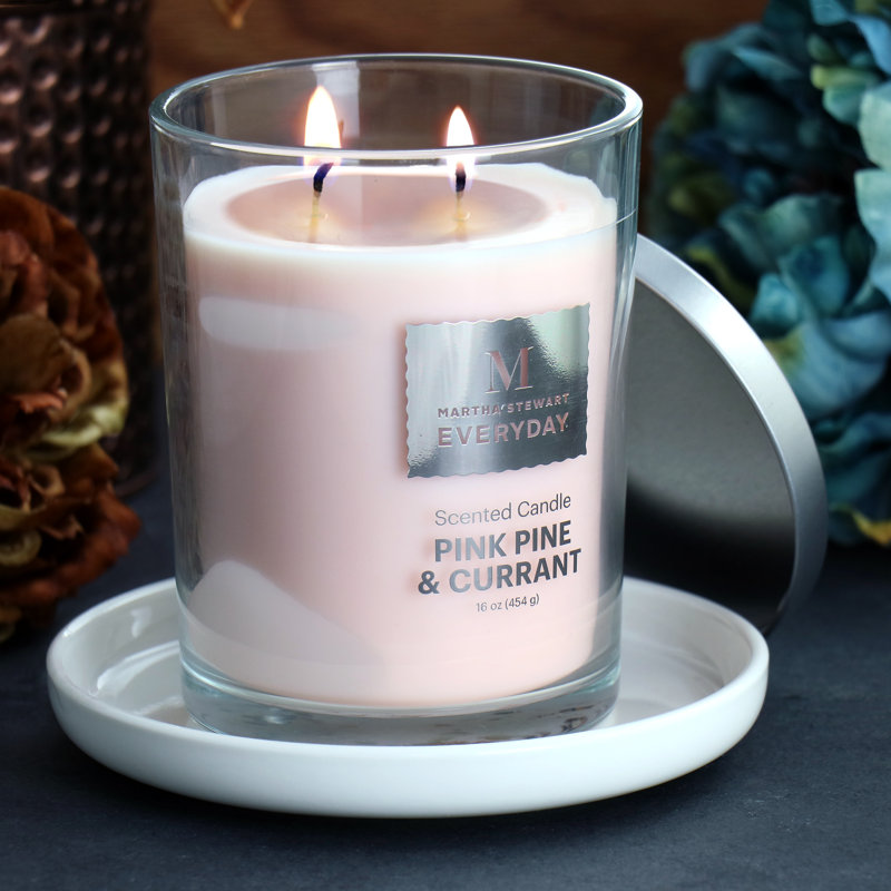 Scented Jar Candle, Pink 