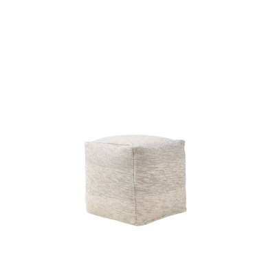 Letian 40cm Wide Square Striped Pouf Ottoman