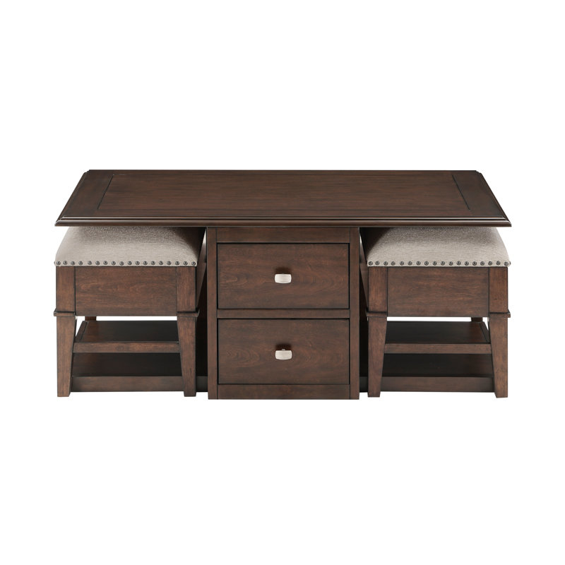 Ensemble de table basse et repose-pieds relevable Clairabelle