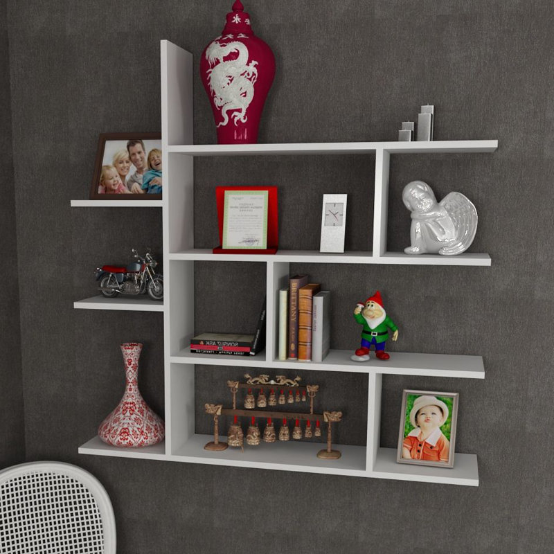 4 Piece Accent Shelf, White