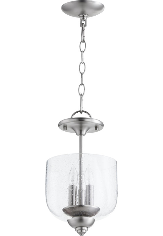 Falbo 3 - Light Unique/Statement Pendant, 17" H x 8" W x 8" D, Satin Nickel