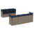 Coussin bleu marine / structure grise est en rupture de stock