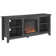 Kneeland 58" Open Storage Media Console with Electric Fireplace