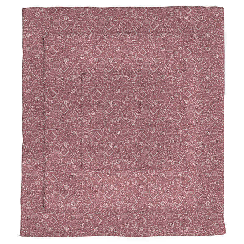 Édredon simple réversible Katelyn Elizabeth, Édredon simple TG, Rouge / Blanc