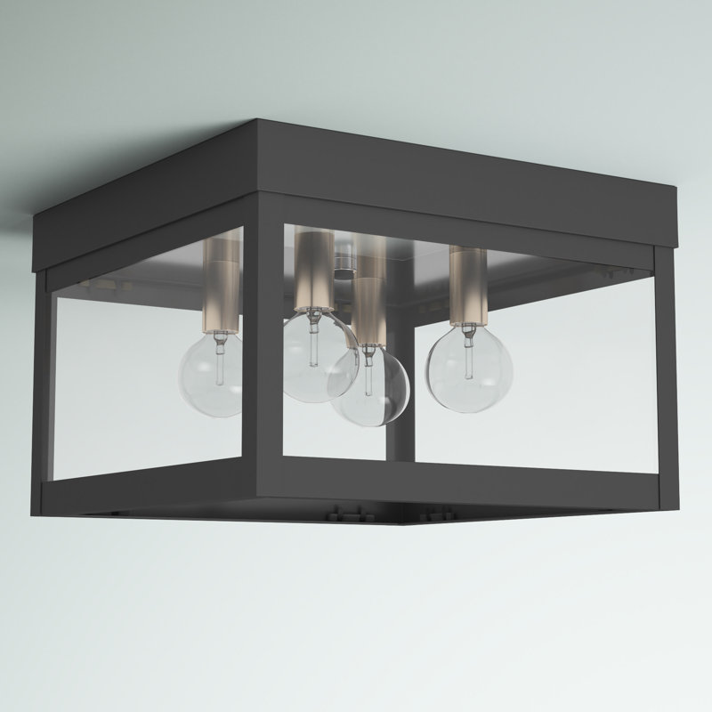 Plafonnier encastré d'extérieur l 10,5 po Bartek, Gris scandinave